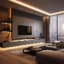  Meuble TV en Mélamine
