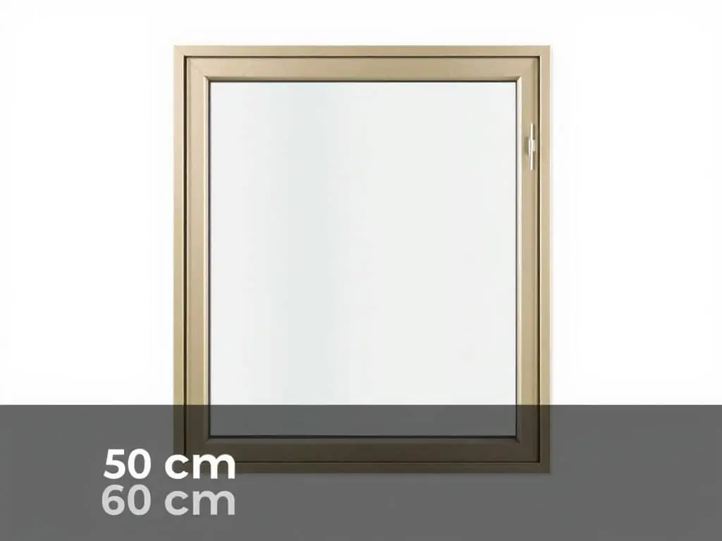 F/P de Fénetre allu vitrée grille 0,60 x 0,60